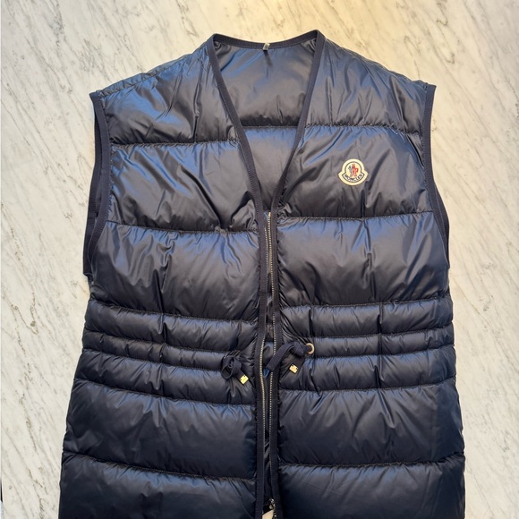 Moncler Navy Puffer Vest - Picture 2 of 7